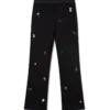 Op maat gemaakte wollen broek met geborduurd motief Op maat gemaakte wollen broek met geborduurd motief