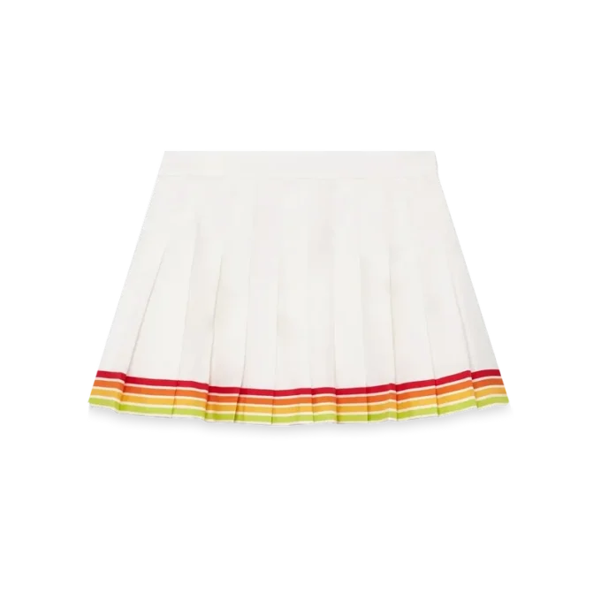 Oranje Mascot geplooide zijden twill rok Oranje Mascot geplooide zijden twill rok