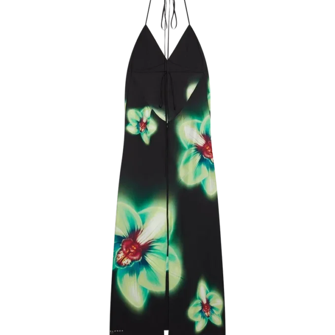 Orchid Glitch zijden jurk Orchid Glitch zijden jurk