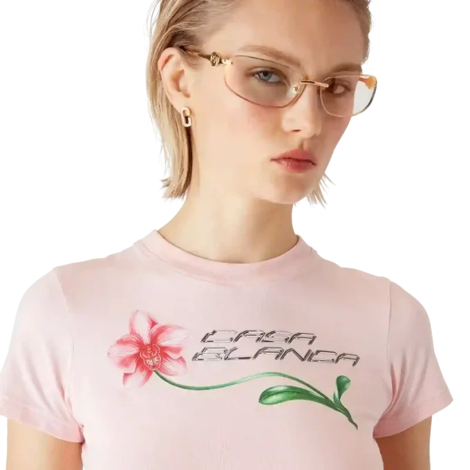 Orchid Logo Cropped Baby Tee