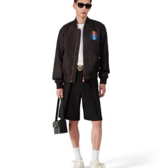 Organza bomberjack met kleurverloop