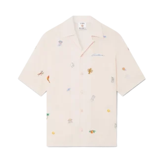 Overhemd met geborduurd motief