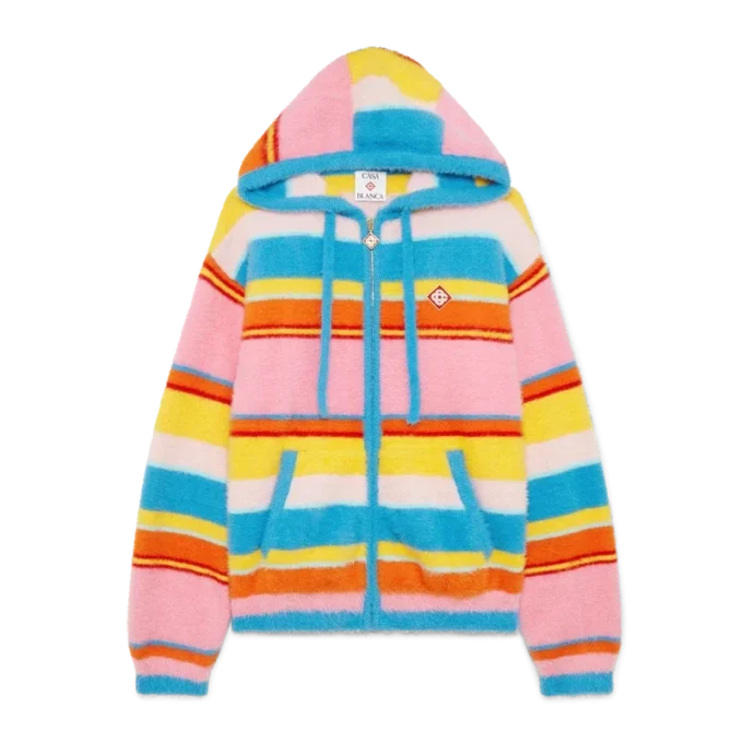 Oversized hoodie met zachte strepen Oversized hoodie met zachte strepen