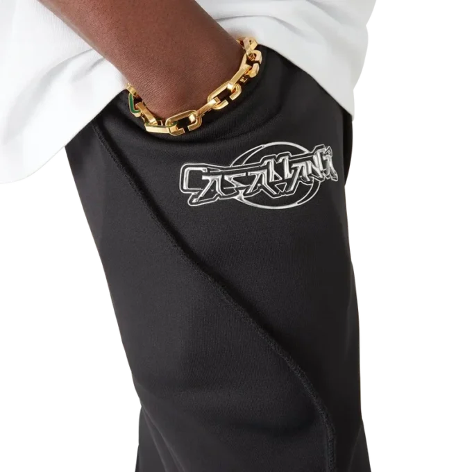 Oversized joggingbroek met panelen