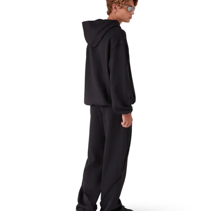 Oversized sweatshirt met capuchon en panelen Oversized sweatshirt met capuchon en panelen