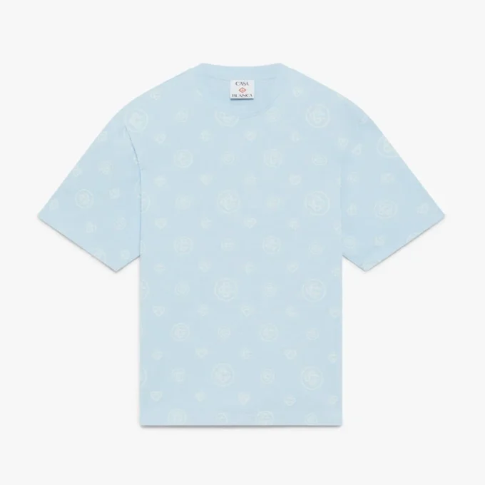 Oversized T-shirt met korte mouwen en Monogram-applicatie