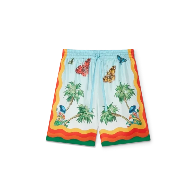 Palm Springs Tennis Club zijden Shorts