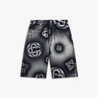 Parelmoer Monogram denim Shorts