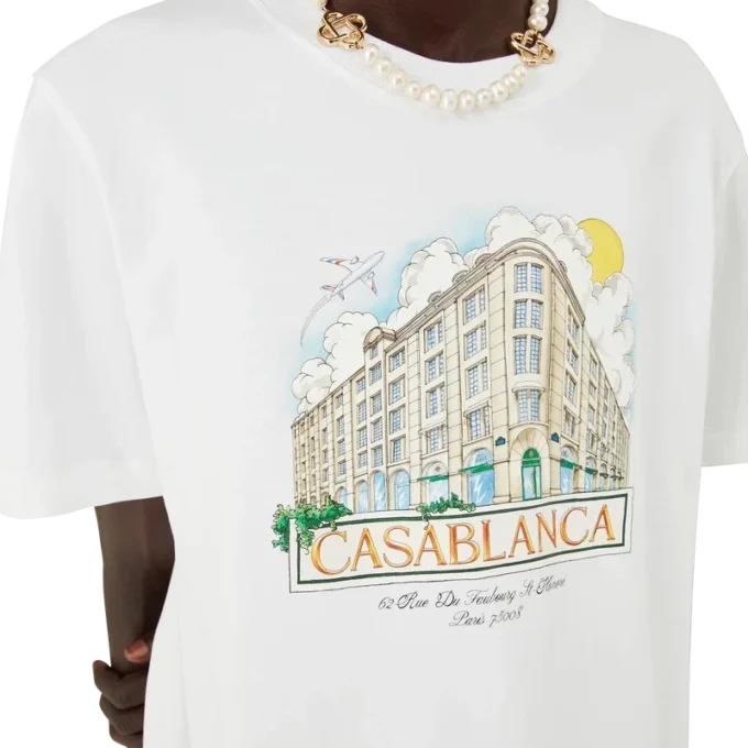 Paris Store bedrukt T-shirt met korte mouwen Paris Store bedrukt T-shirt met korte mouwen