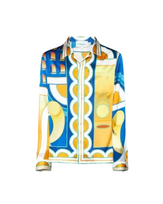 Paysage zijden overhemd