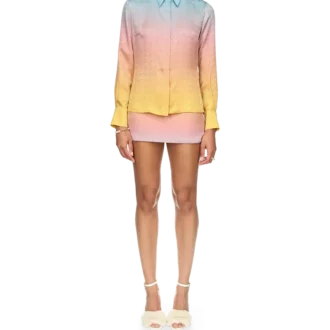 Ping Pong Gradient zijden overhemd