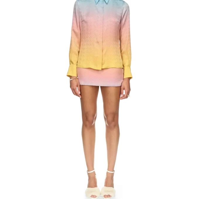 Ping Pong Gradient zijden overhemd