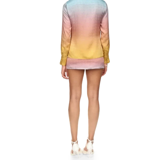 Ping Pong Gradient zijden overhemd