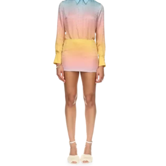 Ping Pong Gradient zijden rok