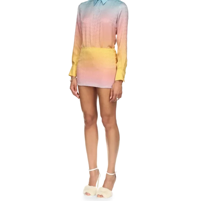 Ping Pong Gradient zijden rok Ping Pong Gradient zijden rok