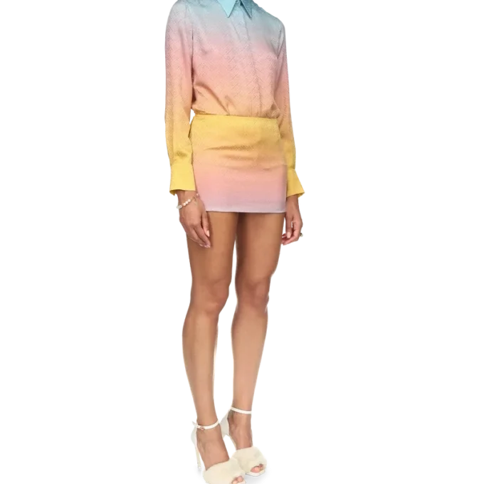 Ping Pong Gradient zijden rok Ping Pong Gradient zijden rok