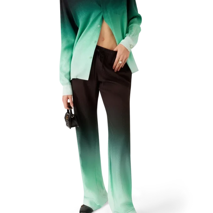 Pingpong-jacquardbroek met kleurverloop