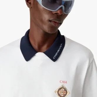 Zonnebril met blauwe rand