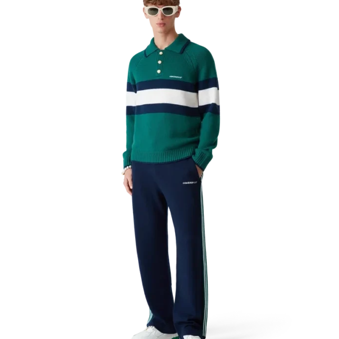 Polo met kleurblokken