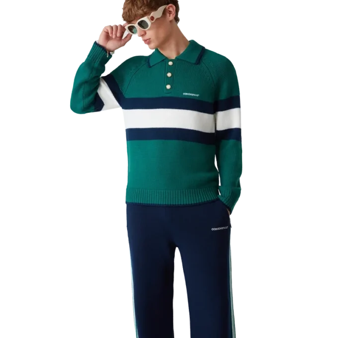 Polo met kleurblokken