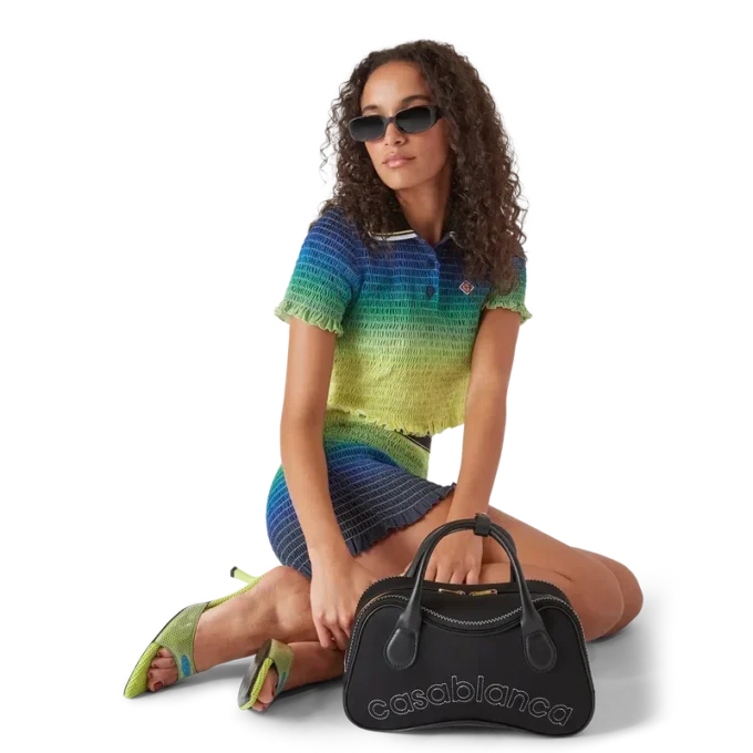 Polo met korte mouwen en kleurverloop