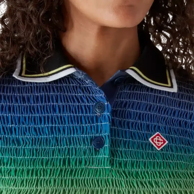 Polo met korte mouwen en kleurverloop