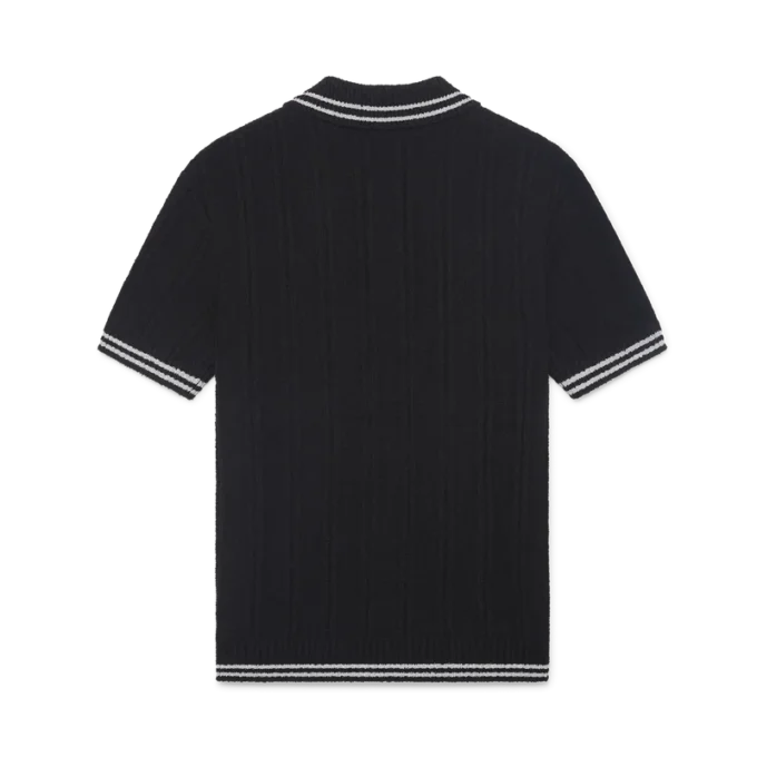 Polo met zilveren rand