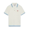Polo-shirt van katoenbouclé