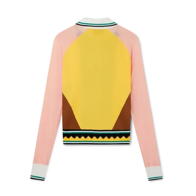 Poloshirt met grafische panelen Poloshirt met grafische panelen