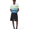 Poloshirt met korte mouwen en strepen in kleurverloop
