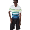 Poloshirt met korte mouwen en strepen in kleurverloop