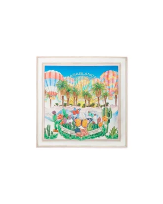 Psychedelische kleine zijden sjaal Psychedelische kleine zijden sjaal