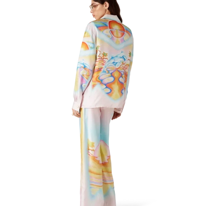 Psychedelische Nirvana-zijden broek Psychedelische Nirvana-zijden broek