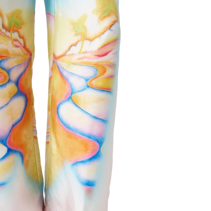 Psychedelische Nirvana-zijden broek Psychedelische Nirvana-zijden broek