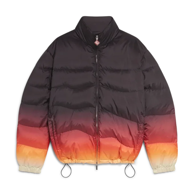 Pufferjack met gewatteerd kleurverloop Pufferjack met gewatteerd kleurverloop