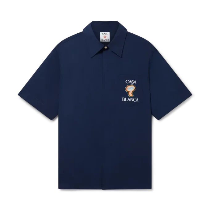 Rainbow Mushroom-overhemd met korte mouwen