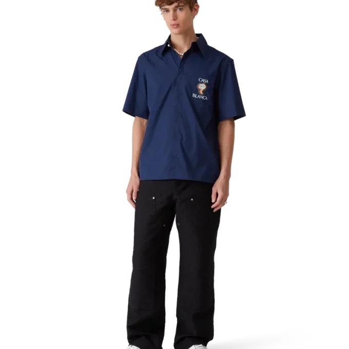 Rainbow Mushroom-overhemd met korte mouwen