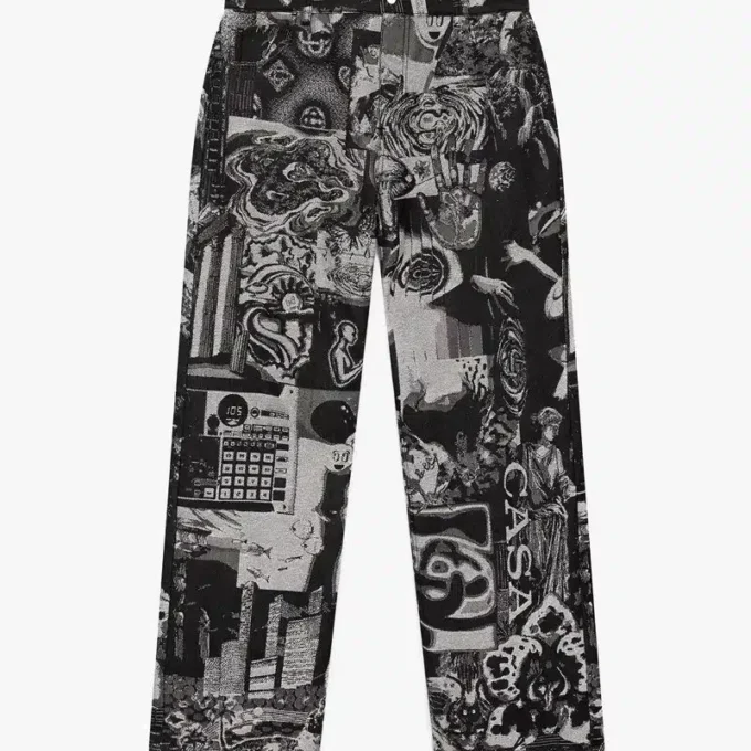 Rave Collage Straight Leg Jeans Rave Collage Straight Leg Jeans