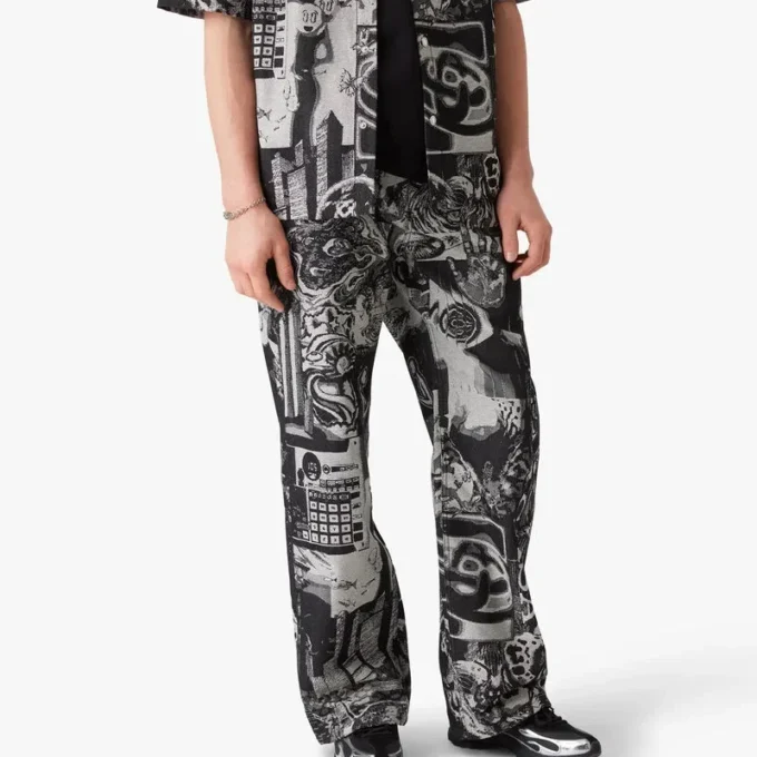 Rave Collage Straight Leg Jeans Rave Collage Straight Leg Jeans