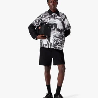 Rave Collage T-shirt met korte mouwen en mesh