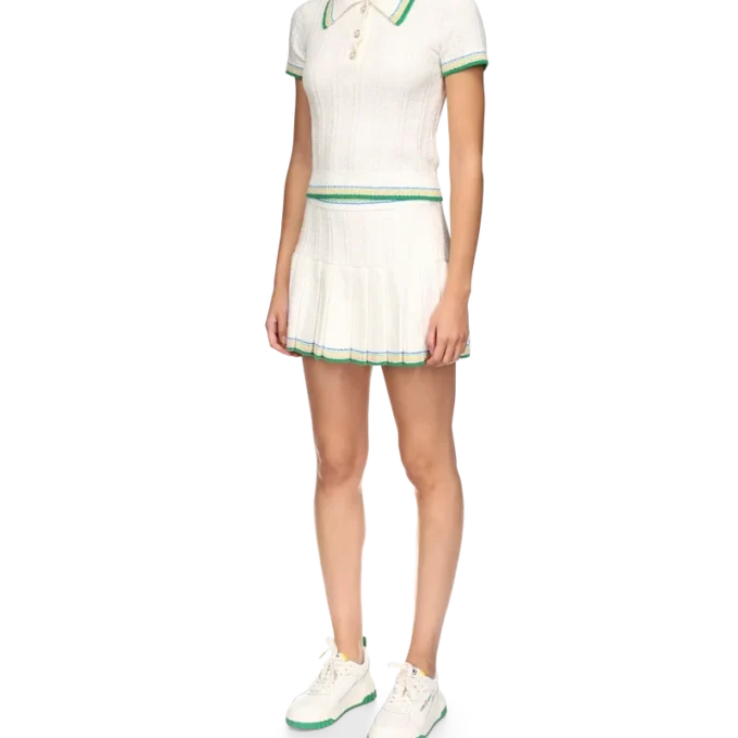 Rib Boucle Polo Shirt