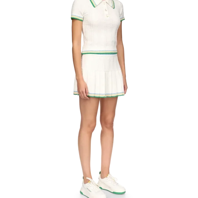 Rib Boucle Polo Shirt