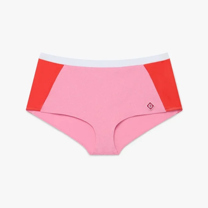 Roze Monogram-bikinishorts