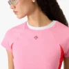 Roze Monogram Rash Top met korte mouwen Roze Monogram Rash Top met korte mouwen