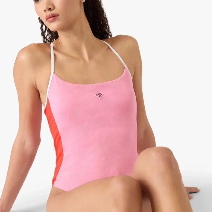 Roze Monogram-zwempak