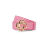 Roze riem met CC-logo in reliëf