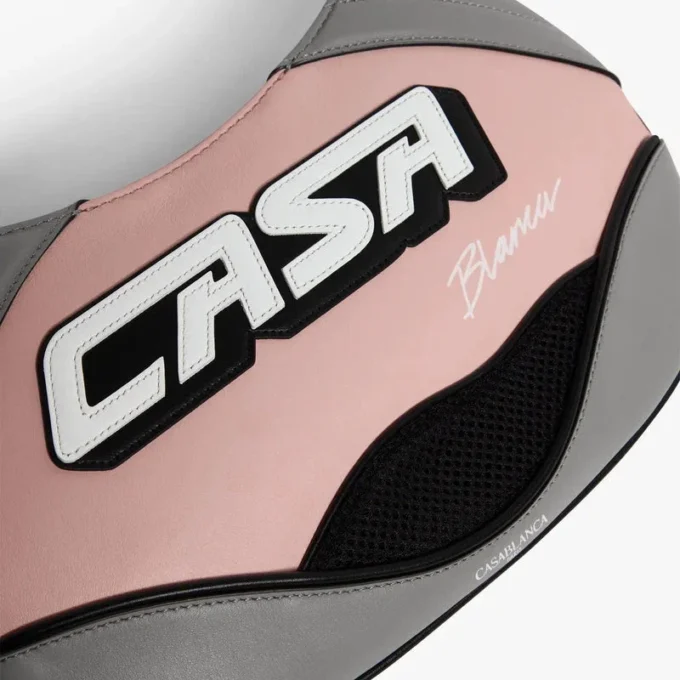 Roze slanke motortas