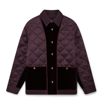 Satijnen gewatteerd jasje