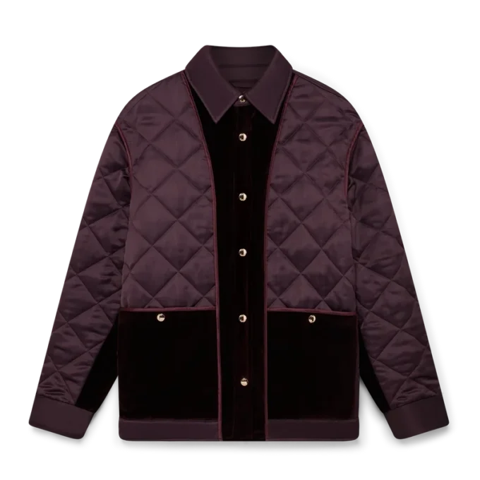 Satijnen gewatteerd jasje Satijnen gewatteerd jasje