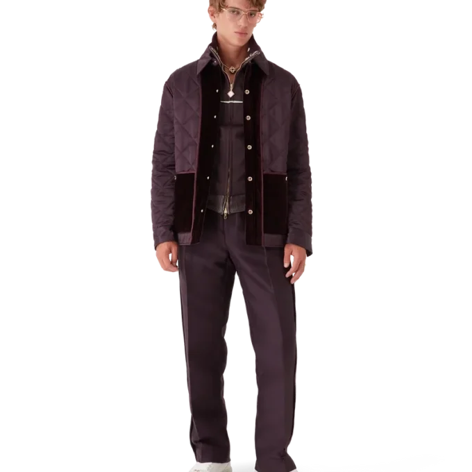 Satijnen gewatteerd jasje Satijnen gewatteerd jasje